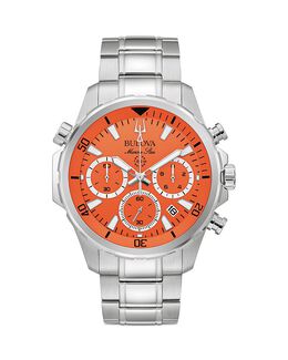 Часы Bulova Marine Star серии B, 43,5 мм, оранжевый 4698331 | orange/silver