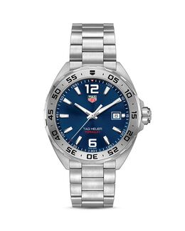 Часы Formula 1, 41 мм Tag Heuer, серебряный 1571716 | blue/silver