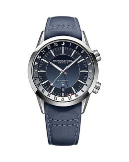 Часы Raymond Weil Freelancer GMT, 40,5 мм, синий 4803408 | blue