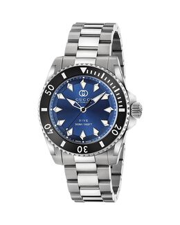 Часы для дайвинга Gucci G-Timeless, 40 мм, синий 5132147 | blue/silver