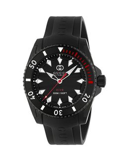 Часы для дайвинга Gucci, 40 мм, черный 5164284 | black