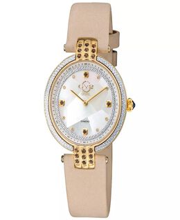 Женские кожаные часы Matera цвета слоновой кости 35 мм Gevril, желтый 17343675 | ivory