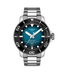 Профессиональные часы Tissot Seastar 2000, 46 мм, синий 4082369 | aqua/silver