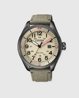 Citizen Urban SportAW5005-12X Eco-Drive нейлоновые мужские часы, бежевый 1010657102884 | beige