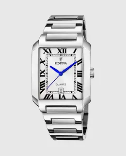F20677/1 On The Square мужские часы из серебряной стали Festina, серебряный 34792 | plata