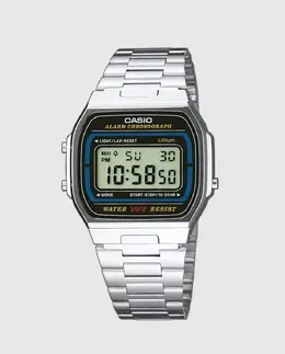 Casio Collection A164WA-1VES Винтажные мужские часы, серебряный 1010642707979 | plata