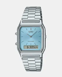 Casio Vintage AQ-230A-2A1MQYES Мужские часы, серебряный 1010642725682 | plata