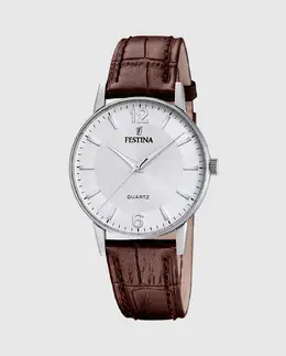F20690/2 Классические коричневые кожаные мужские часы Festina, коричневый 35805 | marrón