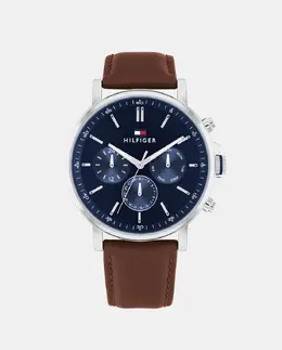 Многофункциональные коричневые кожаные мужские часы Tyson 1710585 Tommy Hilfiger 7613272544566 | marrón