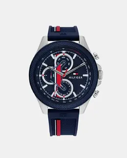 Clark 1792083 Многофункциональные темно-синие силиконовые мужские часы Tommy Hilfiger, темно-синий 1010664407409 | azul marino