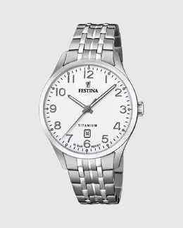 Мужские часы F20466/1 Титан серая сталь Festina 8430622742842 | gris