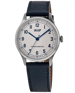 Tissot Heritage 1938 Automatic COSC Silver Dial Leather Strap Men's Watch - Model T142.464.16.032.00