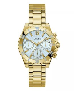 Женские аналоговые золотистые часы из нержавеющей стали, 39 мм Guess, золото 17816462 | gold-tone