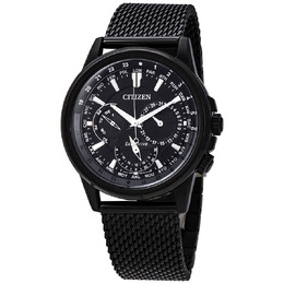 Citizen Eco-Drive Mens Watch Black Dial BU2025-76E