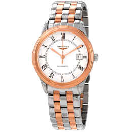 Longines Flagship Automatic White Dial Mens Watch l4.974.3.91.7