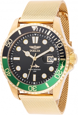 Invicta Pro Diver Quartz Black Dial Sprite Bezel Mens Watch Model 4719