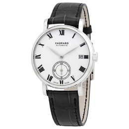 Chopard Classic Manufacture Automatic White Dial 18kt White Gold Mens Watch 161289-1001