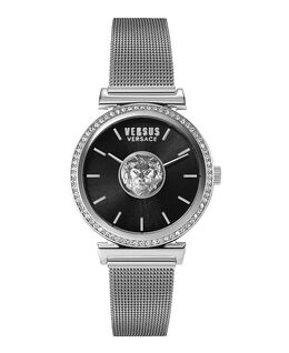 Женские часы Versus by Versace Brick Lane серебристого цвета с браслетом из нержавеющей стали, 34 мм Versus Versace, серебро 13590556 | stainless