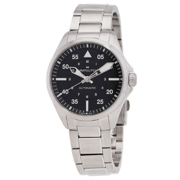 Hamilton H76305130 Khaki Aviation Pilot Automatic Black Dial Watch