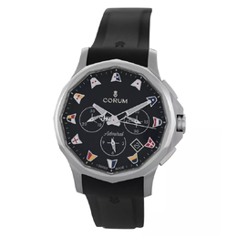 Pre-owned Corum Admiral Legend Chronograph Automatic 984.111.20 Black Dial Mens Watch