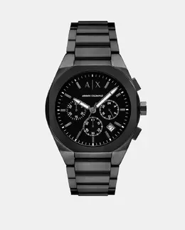 AX4183 Черные стальные мужские часы с хронографом Armani Exchange 4064092294361 | negro