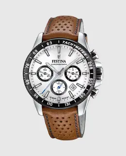 F20561/1 Timeless Chronograph Коричневые кожаные мужские часы Festina, коричневый 23926 | marrón