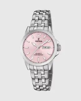 Женские часы F20455/2 Acero Classico в серебристой стали Festina, серебряный 23925 | plata