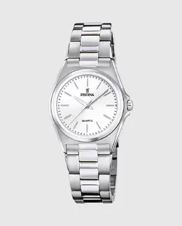 Женские часы F20553/2 Acero Classico в серебристой стали Festina, серебряный 24288 | plata