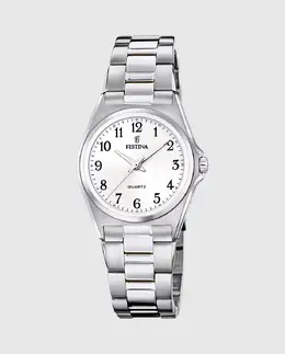 Женские часы F20553/1 Acero Classico из серебристой стали Festina, серебряный 24287 | plata