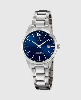 Женские часы F20509/3 Acero Classico в серебристой стали Festina, серебряный 23925 | plata