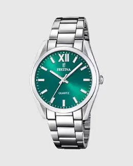 F20622/C Женские часы Boyfriend из серебряной стали Festina, серебряный 26224 | plata