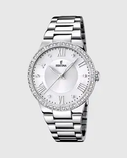 F16719/1 Женские часы Boyfriend из серебристой стали Festina, серебряный 25888 | plata