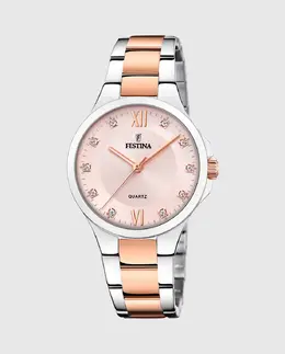 Женские часы F20612/2 Mademoiselle из серебристой стали Festina, серебряный 25913 | plata