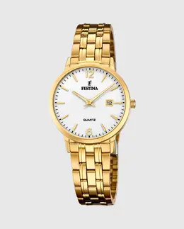 Женские часы F20514/2 Acero Classico из золотой стали Festina, золотой 23925 | oro