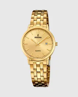 Женские часы F20514/3 Acero Classico из золотой стали Festina, золотой 23925 | oro
