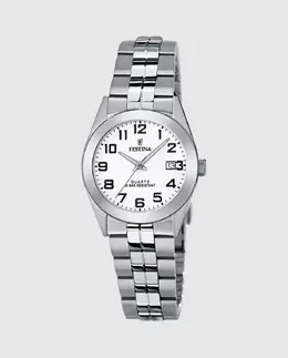 Женские часы F20438/1 Acero Classico из серебристой стали Festina, серебряный 23925 | plata