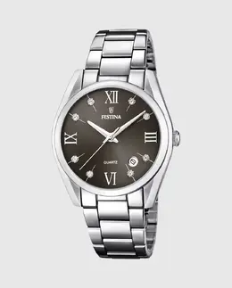 F16790/F Женские часы Boyfriend из серебристой стали Festina, серебряный 23925 | plata