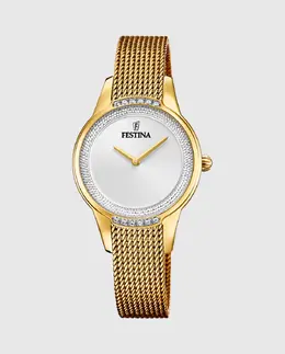 F20495/1 Женские часы Mademoiselle из золотой стали Festina, золотой 23925 | oro