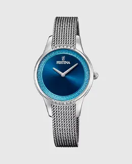 Женские часы F20494/2 Mademoiselle из серебристой стали Festina, серебряный 23925 | plata