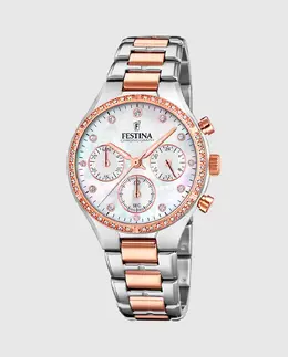F20403/1 Женские часы Boyfriend из серебряной стали Festina, серебряный 23925 | plata