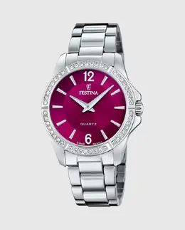 Женские часы F20593/2 Mademoiselle из серебристой стали Festina, серебряный 26227 | plata
