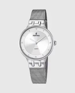 Женские часы F20597/1 Mademoiselle из серебристой стали Festina, серебряный 25884 | plata