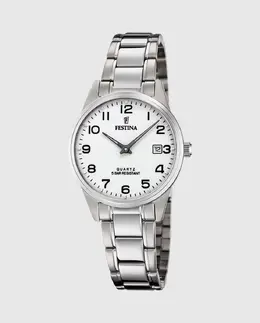 Женские часы F20509/1 Acero Classico в серебристой стали Festina, серебряный 23925 | plata