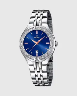 F16867/5 Женские часы Mademoiselle из серебристой стали Festina, серебряный 34627 | plata