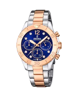 F20605/3 Женские часы Boyfriend из серебряной стали Festina, серебряный 34886 | plata
