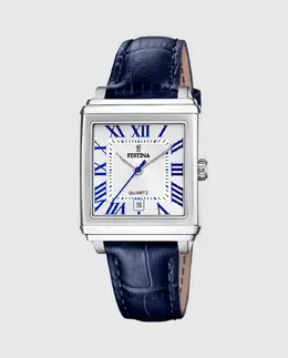 F20682/2 Женские часы On The Square из синей кожи Festina, синий 34627 | azul