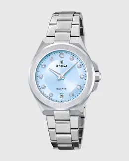 Женские часы F20700/3 Mademoiselle из серебристой стали Festina, серебряный 35805 | plata