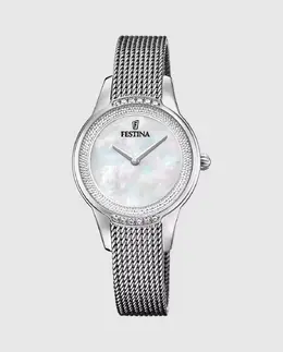 F20494/4 Женские часы Mademoiselle из серебристой стали Festina, серебряный 35920 | plata