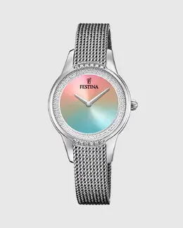 F20494/9 Женские часы Mademoiselle из серебристой стали Festina, серебряный 35920 | plata