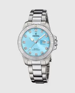 F20503/5 Женские часы Boyfriend из серебряной стали Festina, серебряный 34627 | plata